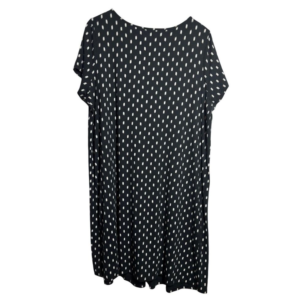 J. Jill Wearever Collection XL Black Short Sleeve Dress Stretch Business Career